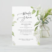 Elegante witte hortensia bruidsshowers kaart (Staand voorkant)