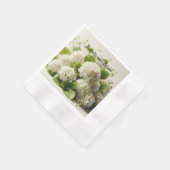 Elegante Witte Hortensia Huwelijksservetten Servet (Hoek)