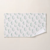 Elegante Witte Hortensia Teal Bad Handdoek (Handdoek)