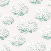 Elegante Witte Hortensia Teal Fleece Deken