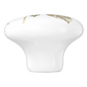 Elegante witte ivoren hortensia frans land keramische knop (Zijkant)