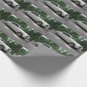 Elegante witte Jaguar MK IX Cadeaupapier (Hoek)