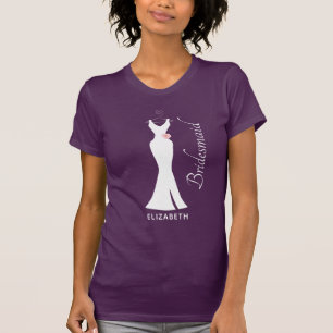Elegante witte jurk eenvoudige minimalistische bru