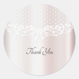 Elegante witte kant Bloemen bruiloft Sticker
