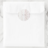 Elegante witte kant Bloemen bruiloft Sticker (Tas)