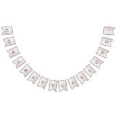 Elegante witte kant Bloemen Bunting Vlag Vlaggetjes (Alle)