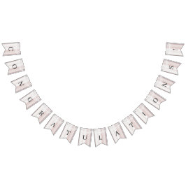 Elegante witte kant Bloemen Bunting Vlag Vlaggetjes