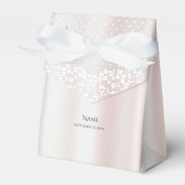 Elegante witte kant Bloemen Favoriet Box Bedankdoosjes