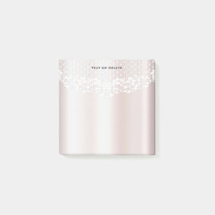 Elegante Witte kant Bloemen Post it Notes