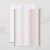 Elegante witte kant Bloemen RSVP kaart (Achterkant)