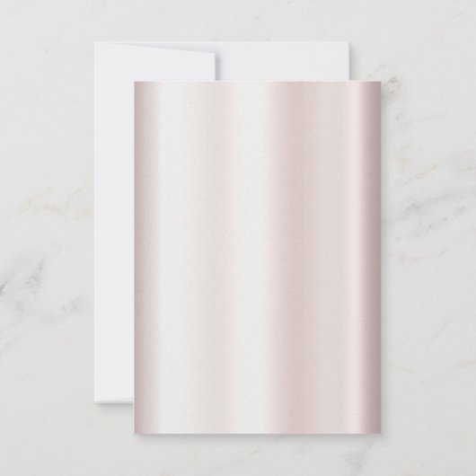 Elegante witte kant Bloemen RSVP kaart (Achterkant)