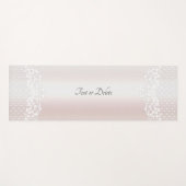 Elegante witte kant Bloemen Yoga Mat (Voorkant (horizontaal))