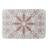 Elegante witte kant bloemenbadmat badmat (Voorkant)