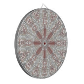 Elegante witte kant bloemendartbord dartbord (Voorkant Links)
