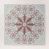 Elegante witte kant bloemenlegpuzzel legpuzzel (Horizontaal)