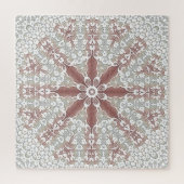 Elegante witte kant bloemenlegpuzzel legpuzzel (Verticaal)