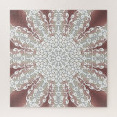 Elegante witte kant bloemenlegpuzzel legpuzzel (Verticaal)