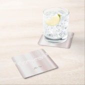 Elegante witte kant bloemenpapier Onderzetter (Insitu)