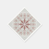 Elegante witte kant bloemenservetten servet (Hoek)