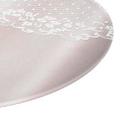 Elegante witte kant bloemensnijplank snijplank (Hoek)