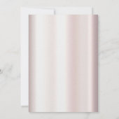 Elegante witte kantbloem Bewaar de datum Save The Date (Achterkant)