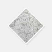 Elegante witte kanten papieren servetten (Hoek)