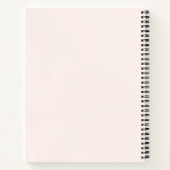 Elegante witte kat in goud en diamanten notitieboek (Achterkant)