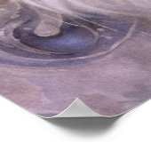 Elegante witte kat in goud en diamanten poster (Hoek)