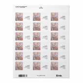 Elegante witte kat in luxe juwelen etiket (Full Sheet)