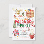 Elegante Witte Kerst Pancake Pyjama Verjaardag Kaart (Voorkant)