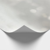 Elegante witte kerstbal vakantie cadeaupapier (Hoek)