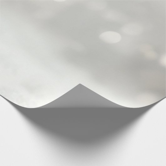 Elegante witte kerstbal vakantie cadeaupapier (Hoek)