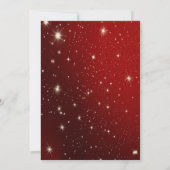 Elegante witte kerstboom, boog, rood, Kerstmis Kaart (Achterkant)