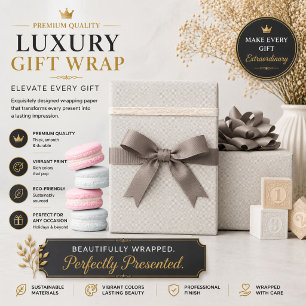 Elegante witte kerstcadeauverpakking cadeaupapier