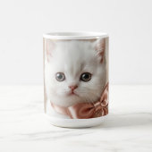 Elegante Witte Kittenshop Koffiemok (Center)