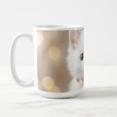 Elegante Witte Kittenshop Koffiemok (Links)