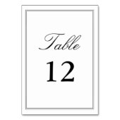 Elegante Witte Klassieke Script Bruiloft Calligraf Kaart (Voorkant)