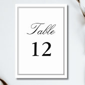 Elegante witte klassieke script bruiloft kalligraf kaart