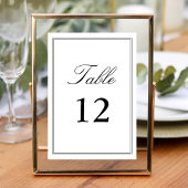 Elegante witte klassieke script bruiloft kalligraf kaart