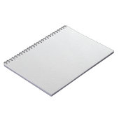 Elegante witte lederen structuur schrijfboek notitieboek (Linkerzijde)