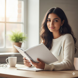 Elegante witte lederen structuur schrijfboek notitieboek