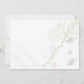 Elegante witte lelie Save the Date kaart | Bewerkb (Achterkant)