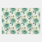 Elegante witte liefde Aqua Mint bruiloft Inpakpapier Vel (Voorkant)