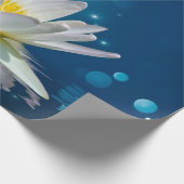 Elegante Witte Lotus Cadeaupapier (Hoek)
