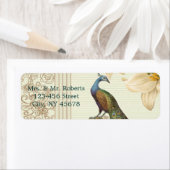 elegante  witte lully floral peace bruiloft etiket (Insitu)