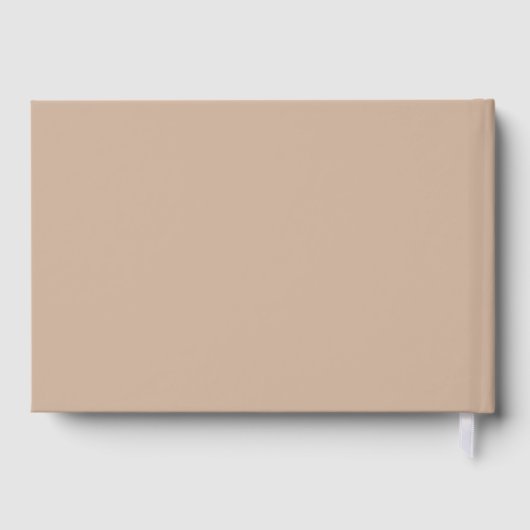 Elegante witte madeliefjes rustieke bruiloft Folie Gastenboek (Achterkant)