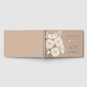 Elegante witte madeliefjes rustieke bruiloft Folie Gastenboek (Volledig)