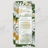 Elegante witte madeliefjes witte bloemenvelden (Voorkant / Achterkant)