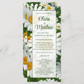 Elegante witte madeliefjes witte bloemenvelden gro (Voorkant / Achterkant)