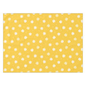 Elegante witte madeliefjesbloem zonnige gele brunc tafelkleed (Voorkant (Horizontaal))